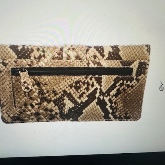Brighton NEW Snake Print Leather Wallet with Strap - COMES WITH DUSTBAG!! - Picture 10 of 15